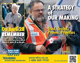 WHSC Day of Mourning poster: 'A Strategy of our Making'