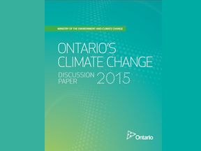Ontario's climate change discussion paper 2015