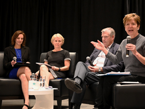 ETFO symposium speakers Lee-Anne Feltham, Janice McCoy, Chris Broadbent, Valence Young