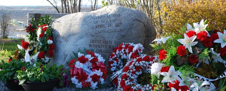 A worker memorial in Ontario