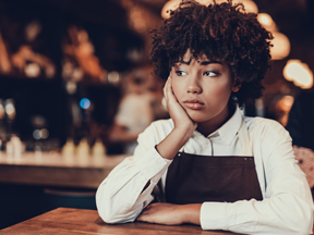 Essential worker feeling stressed