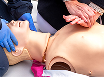 first aid training provider showing CPR