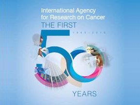 Designed graphic: 'International Agency for Research on Cancer: The First 50 Years'