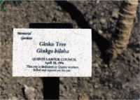 Day of Mourning Plaque and Tree