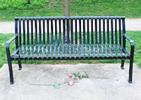Park Bench and Plaque