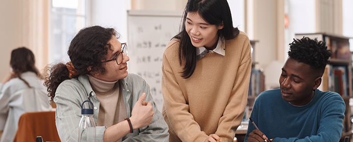Students participate in Markham health and safety training.